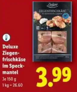 Lidl Deluxe Ziegen frischkäse im Speck mantel Angebot