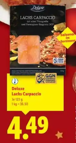 Lidl Deluxe Lachs Carpaccio Angebot