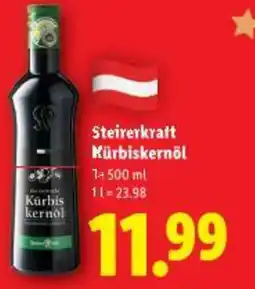 Lidl Steirerkraft Kürbiskernöl Angebot