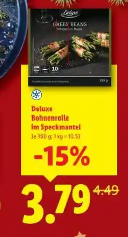 Lidl Deluxe Bohnenrolle im Speckmantel Angebot