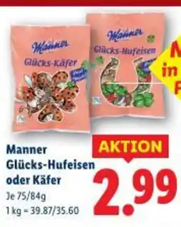 Lidl Manner Glücks Hufeisen oder Käfer Angebot