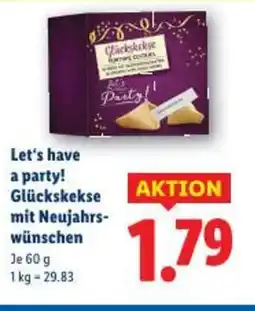 Lidl Glückskekse mit Neujahrs wünschen Angebot