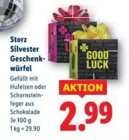 Lidl Storz Silvester Geschenk würfel Angebot