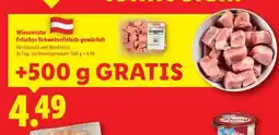 Lidl Wiesentaler Frisches Schweinefleisch gewürfelt Angebot