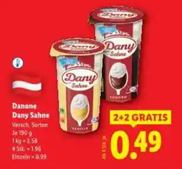 Lidl Danone Dany Sahne Angebot