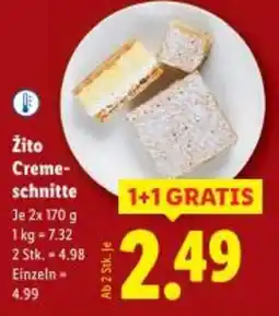 Lidl Žito Creme schnitte Einzeln Angebot