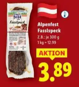 Lidl Alpenfest Fassispeck Angebot