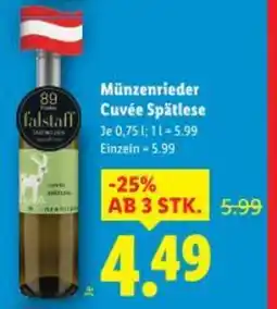 Lidl Münzenrieder Cuvée Spätlese Angebot