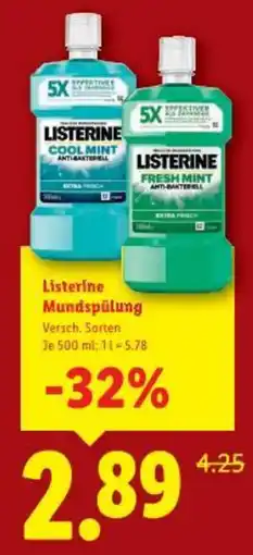 Lidl Listerine Mundspülung Angebot