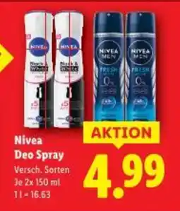 Lidl Nivea Deo Spray Angebot