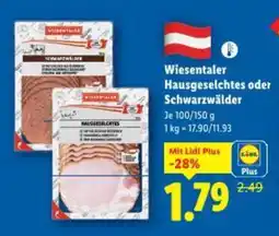 Lidl Wiesentaler Hausgeselchtes oder Schwarzwälder Angebot