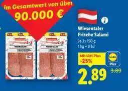 Lidl Wiesentaler Frische Salami Angebot