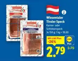 Lidl Wiesentaler Tiroler Speck Angebot
