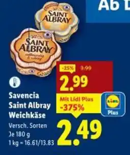 Lidl Savencia Saint Albray Weichkäse Angebot