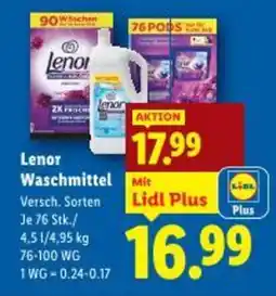 Lidl Lenor Waschmittel Angebot