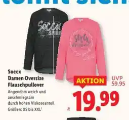 Lidl Soccx Damen Oversize Flauschpullover Angebot