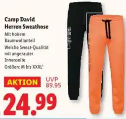 Lidl Camp David Herren Sweathose Angebot