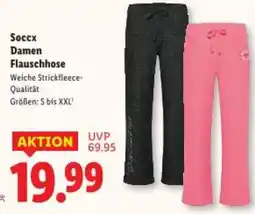 Lidl Soccx Damen Flauschhose Angebot