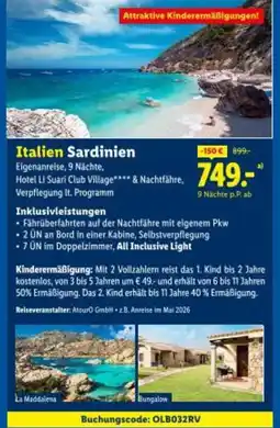 Lidl Italien Sardinien Angebot