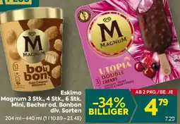 Billa Eskimo Magnum 3 Stk., 4 stk., 6 Stk. Mini, Becher od. Bonbon Angebot