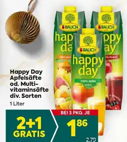 Billa Happy Day Apfelsäfte od. Multi- vitaminsäfte Angebot