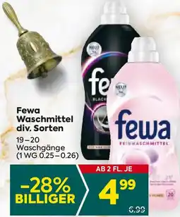 Billa Fewa Waschmittel Angebot