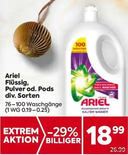 Billa Ariel Flüssig, Pulver od. Pods Angebot