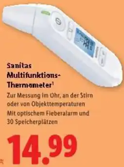 Lidl Sanitas Multifunktions- Thermometer Angebot