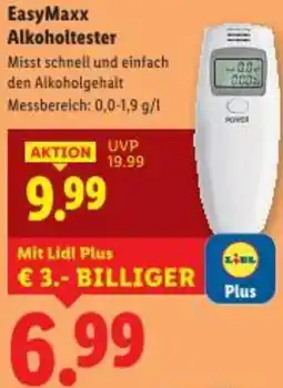 Lidl EasyMaxx Alkoholtester Angebot
