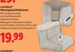 Lidl sensiplast Wärmegürtel/Fußwärmer Angebot