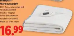 Lidl sensiplast Wärmeunterbett Angebot