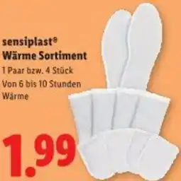 Lidl sensiplast Wärme Sortiment Angebot
