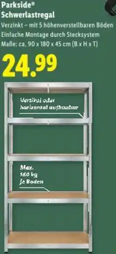 Lidl Parkside Schwerlastregal Angebot
