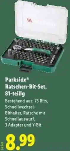 Lidl Parkside® Ratschen-Bit-Set Angebot