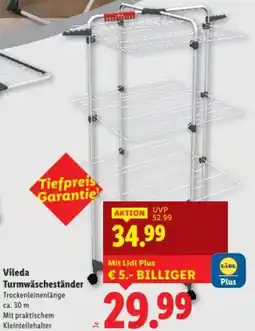 Lidl Vileda Turmwäscheständer Angebot
