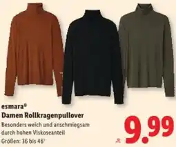 Lidl esmara® Damen Rollkragenpullover Angebot