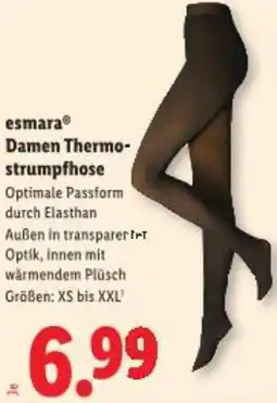 Lidl esmara Damen Thermo- strumpfhose Angebot