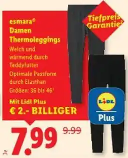 Lidl esmaraⓇ Damen Thermoleggings Angebot
