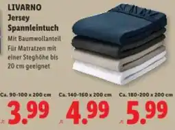Lidl LIVARNO Jersey Spannleintuch Angebot
