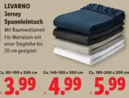 Lidl LIVARNO Jersey Spannleintuch Angebot