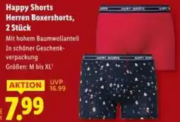 Lidl Happy Shorts Herren Boxershorts Angebot