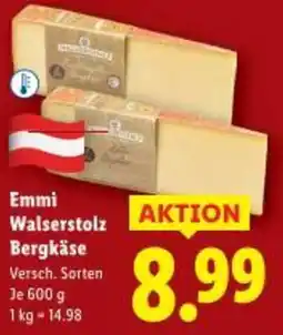 Lidl Emmi Walserstolz Bergkäse Angebot