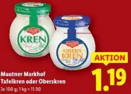 Lidl Mautner Markhof Tafelkren oder Oberskren Angebot