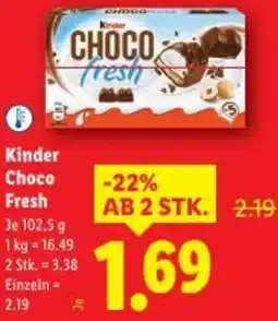 Lidl Kinder Choco Fresh Angebot