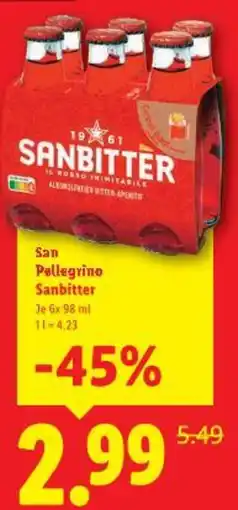 Lidl San Pellegrino Sanbitter Angebot