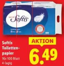 Lidl Softis Toiletten- papier Angebot