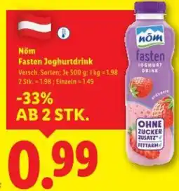 Lidl Nöm Fasten Joghurtdrink Angebot