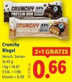 Lidl Crunchy Riegel Angebot