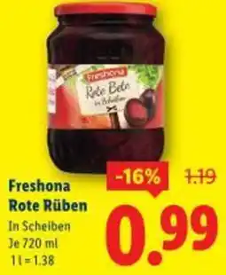 Lidl Freshona Rote Rüben Angebot
