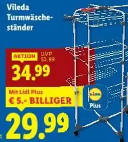 Lidl Vileda Turmwäsche- ständer Angebot